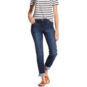 Kut from the Kloth Catherine Boyfriend Faded Blue Jeans